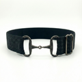 Cinto Celina - PRETO BRILHO CRAVEJADO DE STRASS PRETO