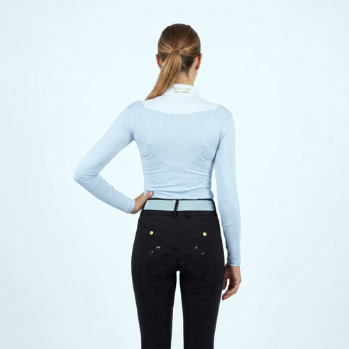 Blusa Azul Claro Dressage Coleção Equestria