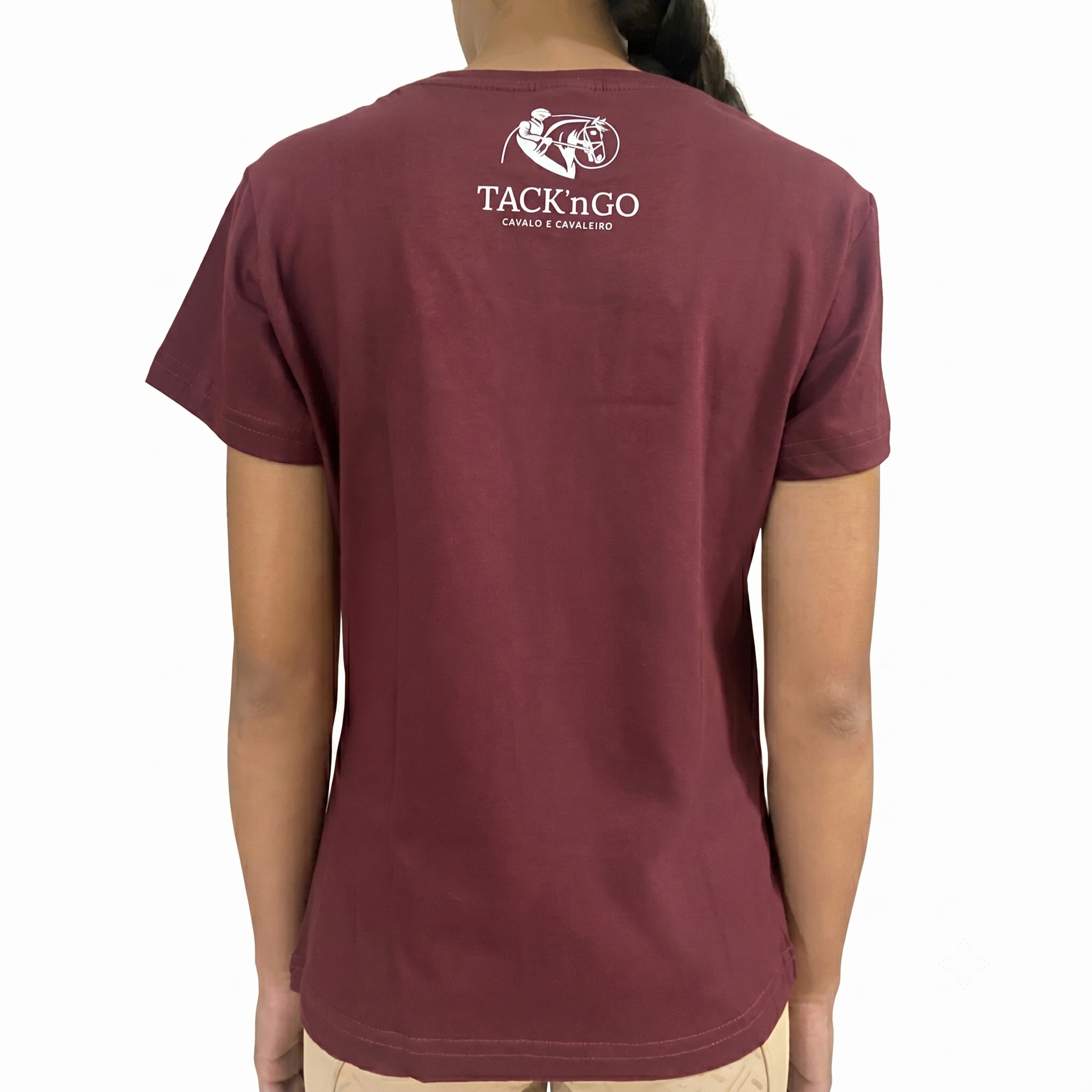 Camiseta Babylook Adulto Bordo