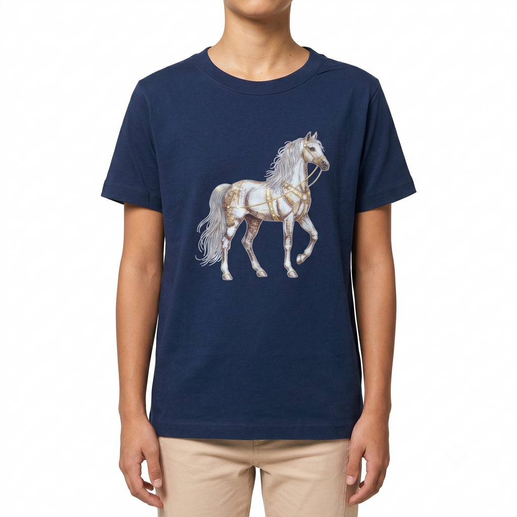 Camiseta Infantil Essentials Azul Marinho
