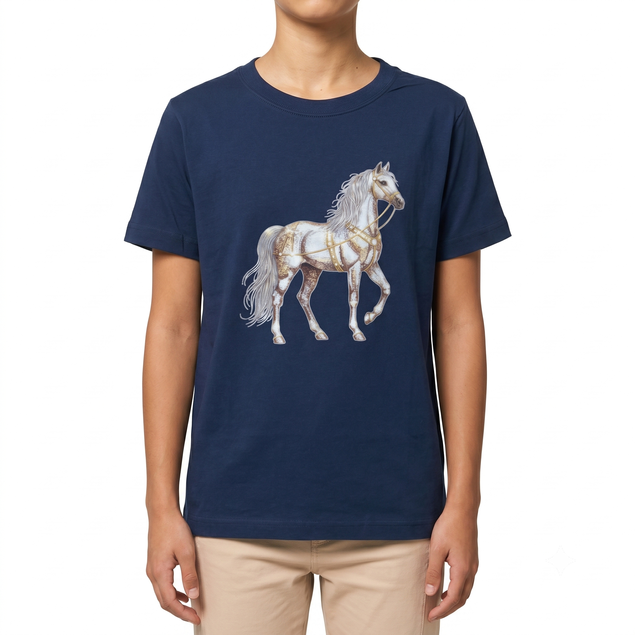 Camiseta Infantil Essentials Azul Marinho
