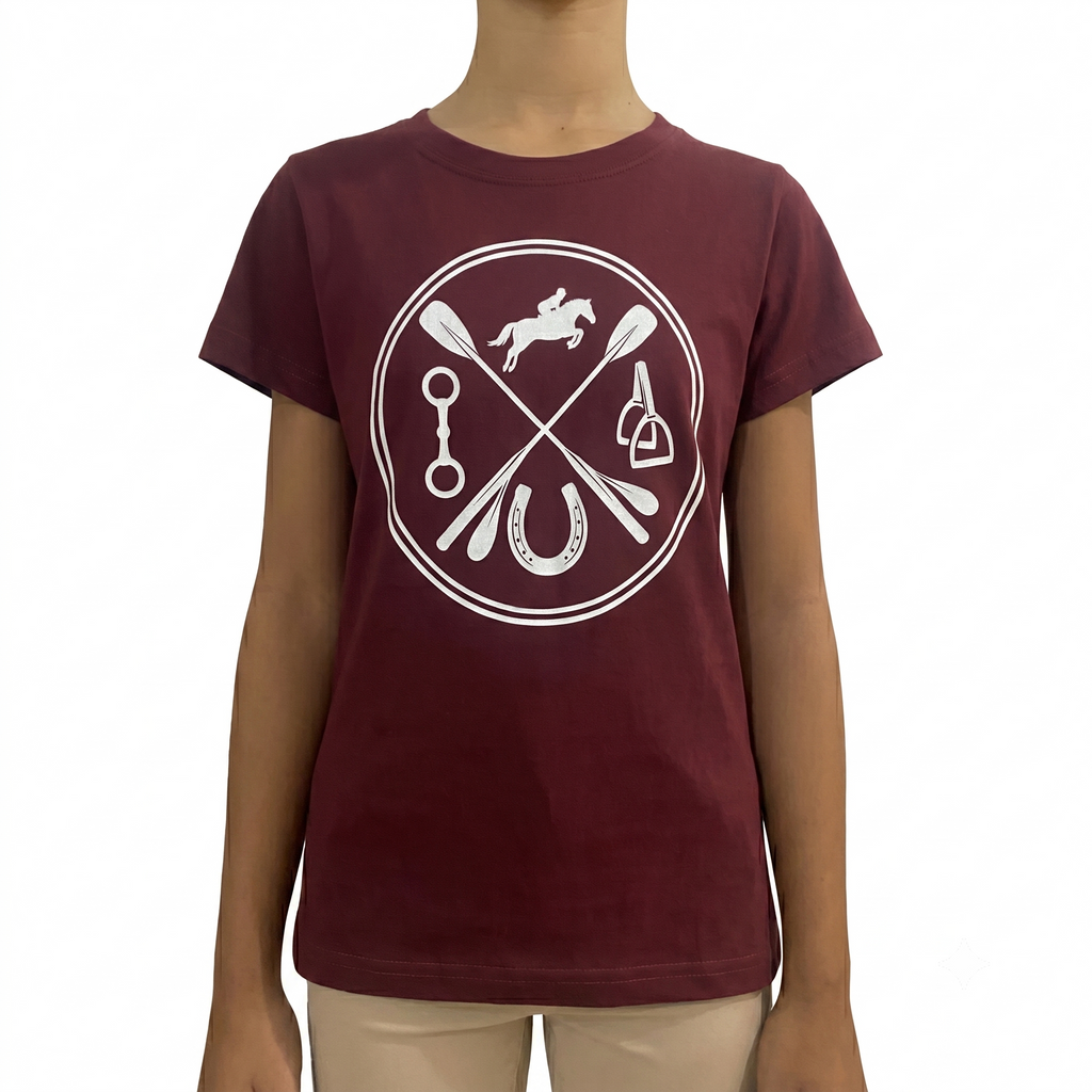 Camiseta Babylook Adulto Bordo