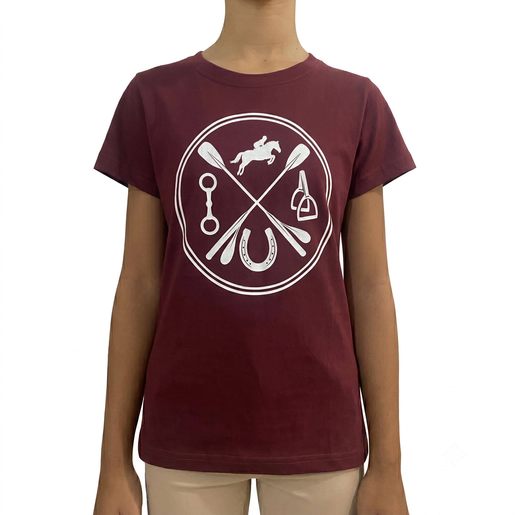 Camiseta Babylook Adulto Bordo