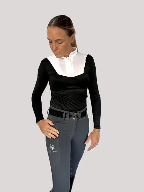 Blusa Preta Dressage Coleção Equestria